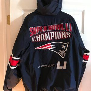 New England Patriots SB LI Championship Reversible Large Jacket